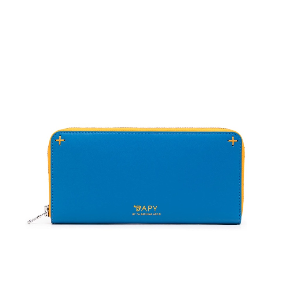 Bape Blue and Yellow Women's Wallet